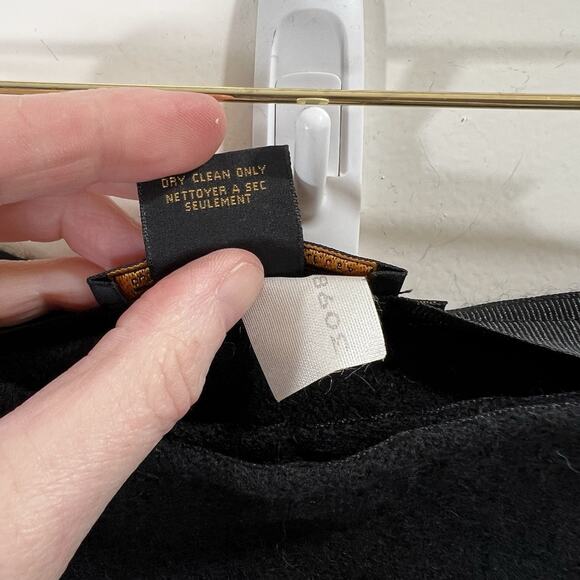 Eddie Bauer Women's Wool Wrap Skirt Sz L 12 Fringe Minimalist Understated Luxury - Picture 5 of 12